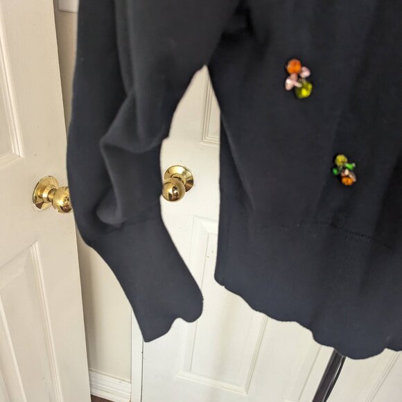 cinq a sept navy cardigan size M - Picture 10 of 12